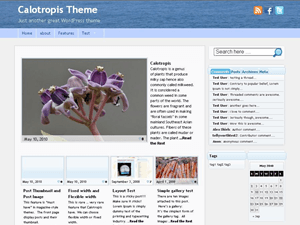 Calotropis website example screenshot