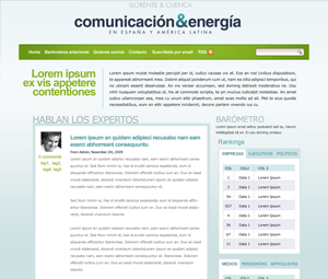 Energia website example screenshot