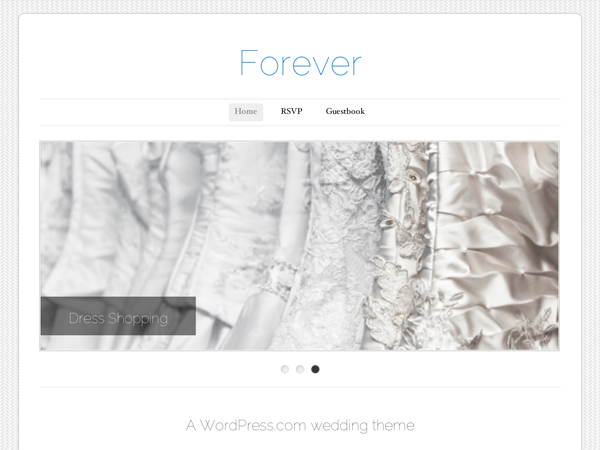 Forever website example screenshot