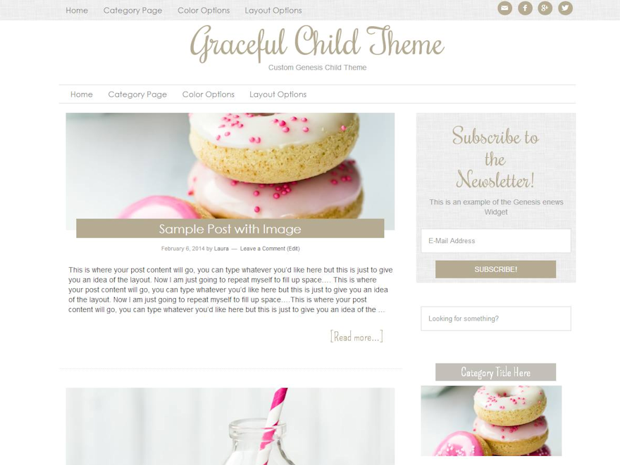 Graceful website example screenshot