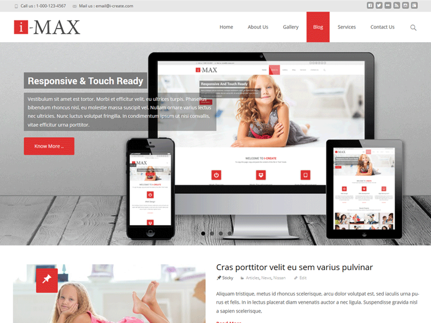 i-max website example screenshot