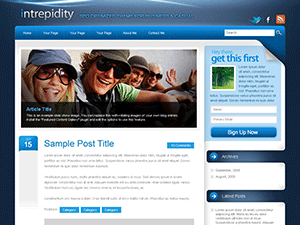 intrepidity website example screenshot