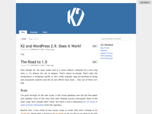 K2 website example screenshot