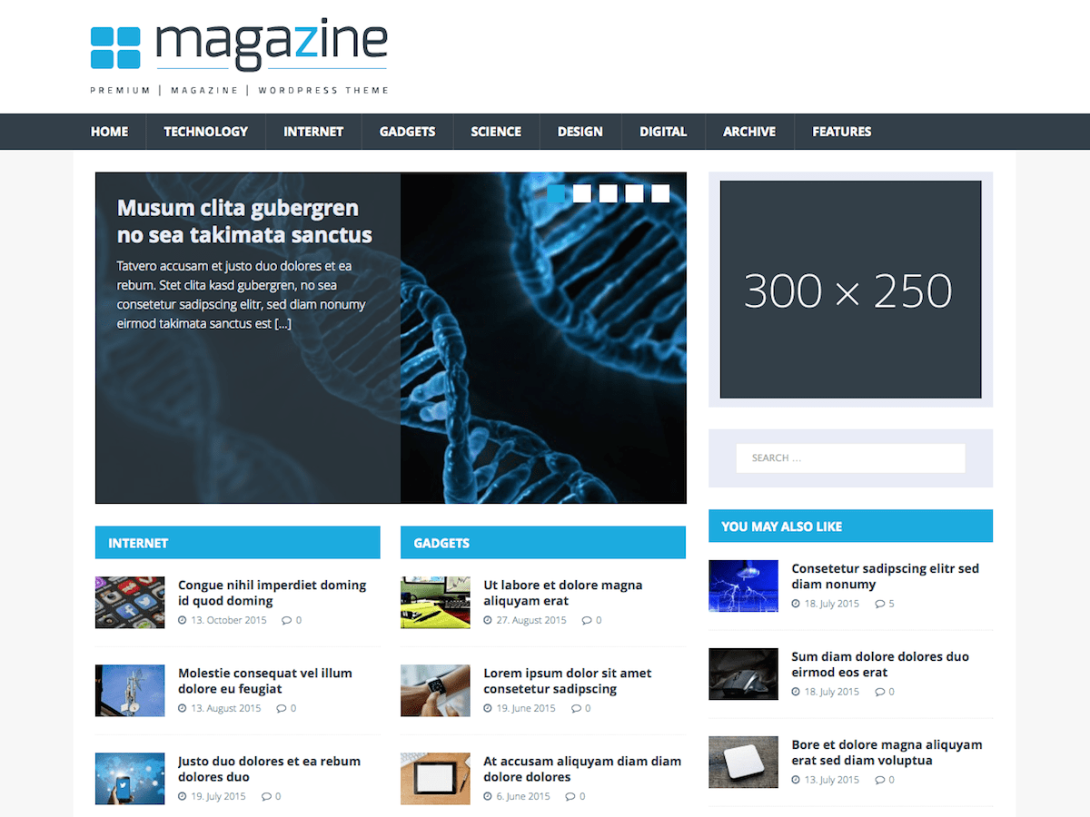 MH TechMagazine website example screenshot