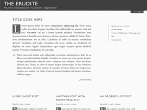 The Erudite website example screenshot