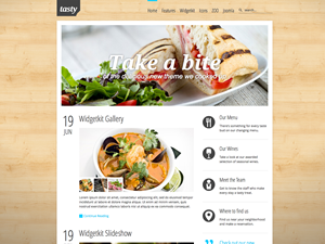 Tasty website example screenshot