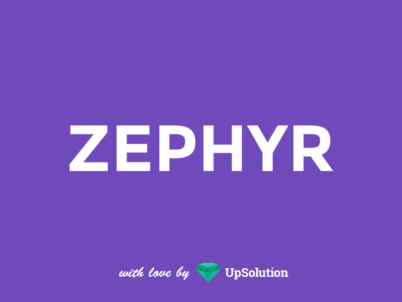 Zephyr theme websites examples