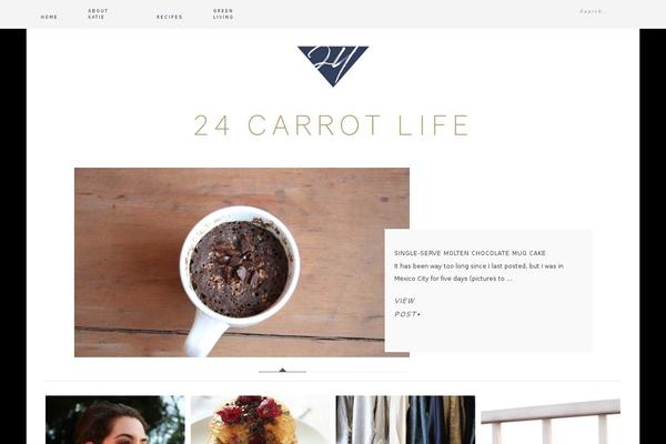 24carrotlife.com site used Foodie Pro