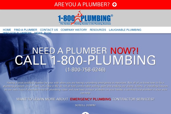 800plumbing.com site used Plumbing