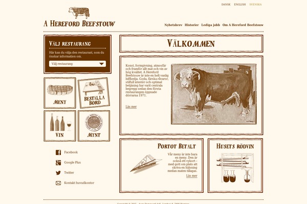 Hereford theme site design template sample