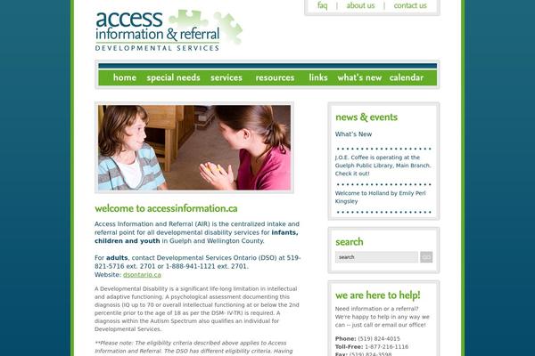 accessinformation.ca site used Air