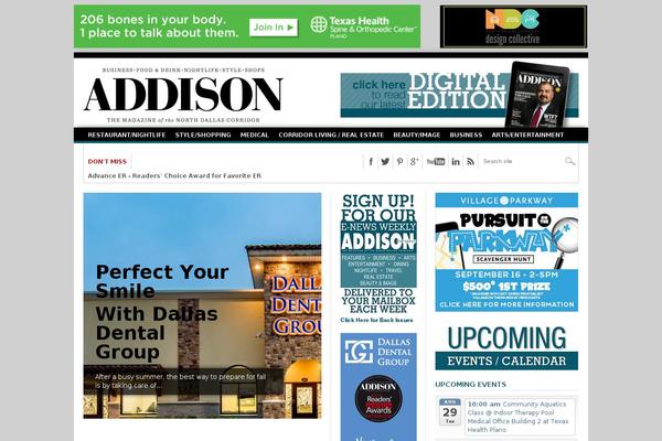 Addison theme site design template sample