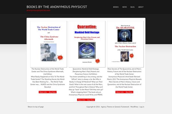 anonymousphysicist.com site used Agency Theme