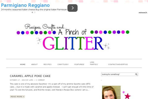 apinchofglitter.com site used Foodie