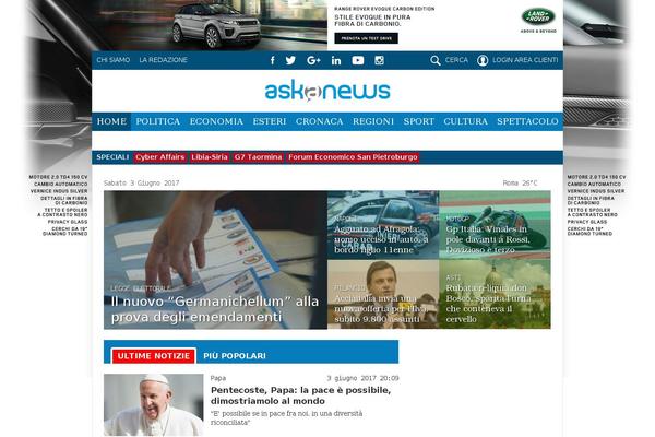 askanews.it site used Newsup-pro