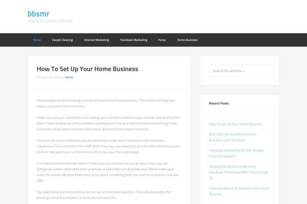 Enterprise Pro theme site design template sample