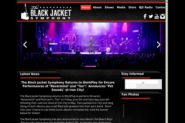 blackjacketsymphony.com site used Soundcheck