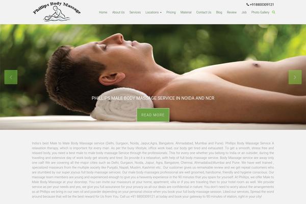 bodymassage.co.in site used Enfold