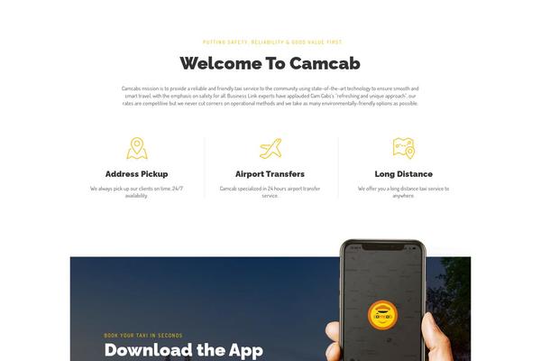 camcab.co.uk site used GetCab