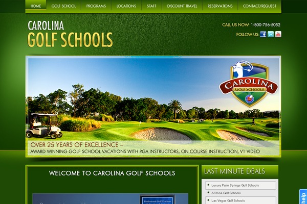 carolinagolfschools.com site used Carolina
