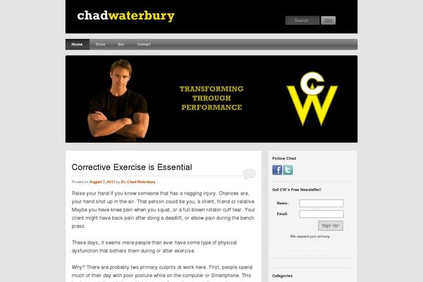 chadwaterbury.com site used Niobe