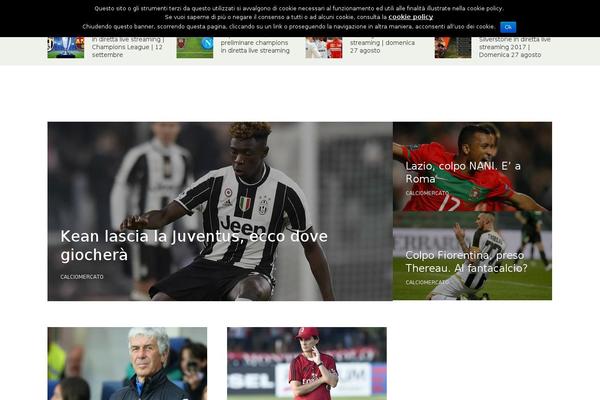 chicchecalcio.it site used NewsPaper