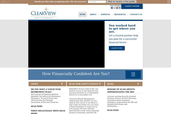 Clearview theme site design template sample
