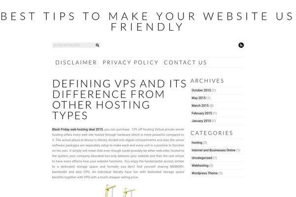 Simplenotes theme site design template sample