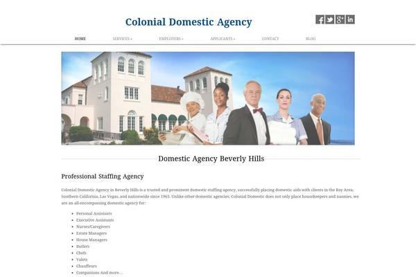 colonialdomestics.com site used Adapt