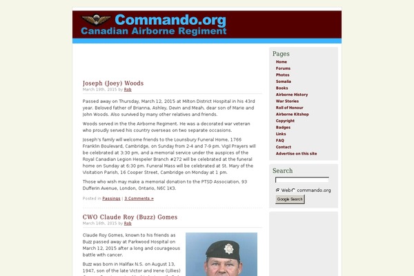 commando.org site used Commando
