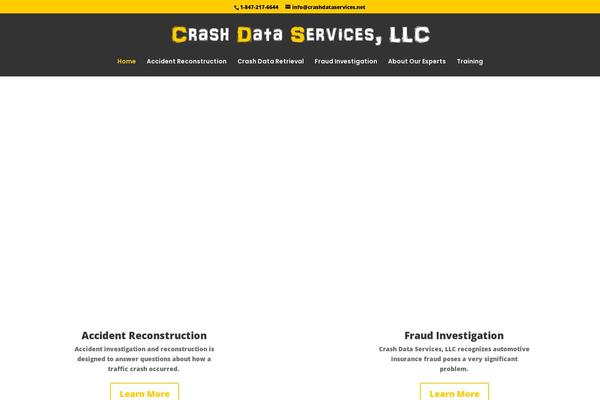 crashdataservices.net site used Divi Child