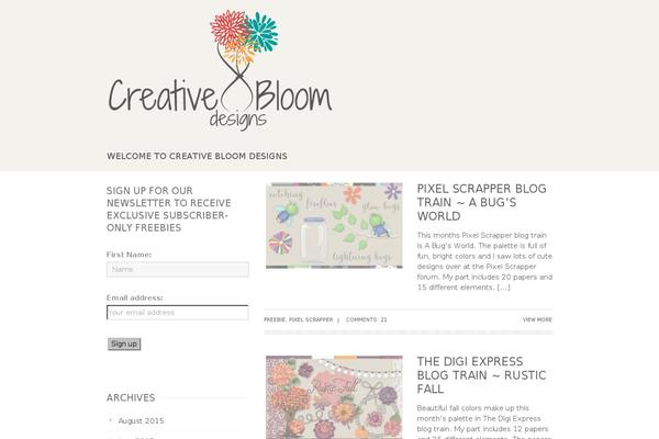 creativebloomdesigns.com site used Creativo
