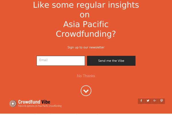 crowdfundvibe.com site used Rubine Lite