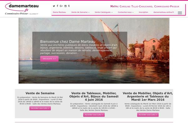 damemarteau.fr site used Customizr Pro