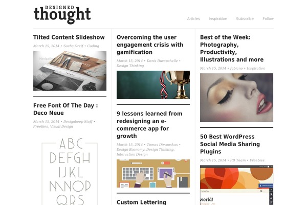 designedthought.com site used Darkwhite