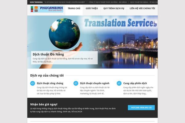 dichthuatdanang.com site used Clock Theme