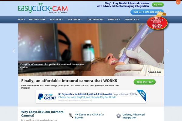 easyclickcam.com site used Glide