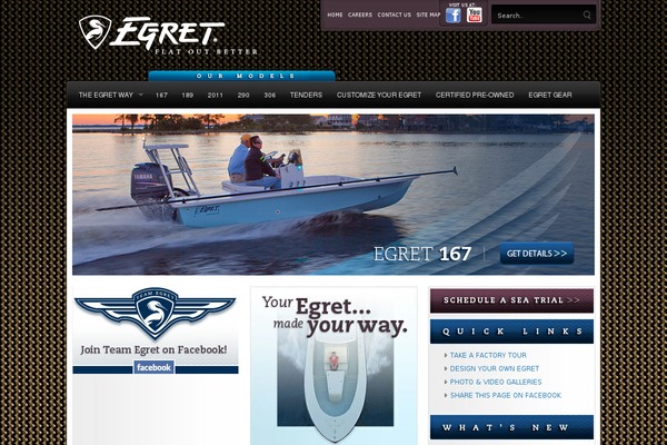 egretboats.com site used Complexity v2