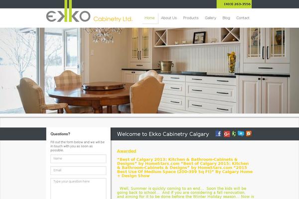 Ekko website example screenshot