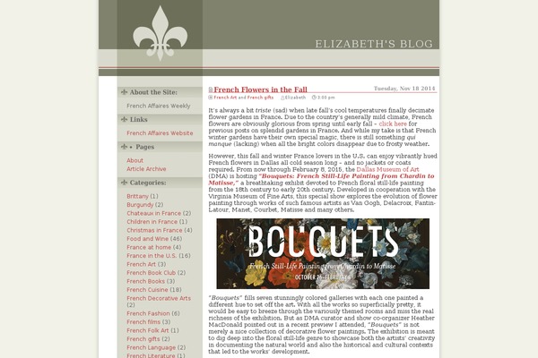 elizabethnew.com site used Fleur