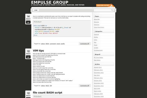 empulsegroup.com site used LightWord