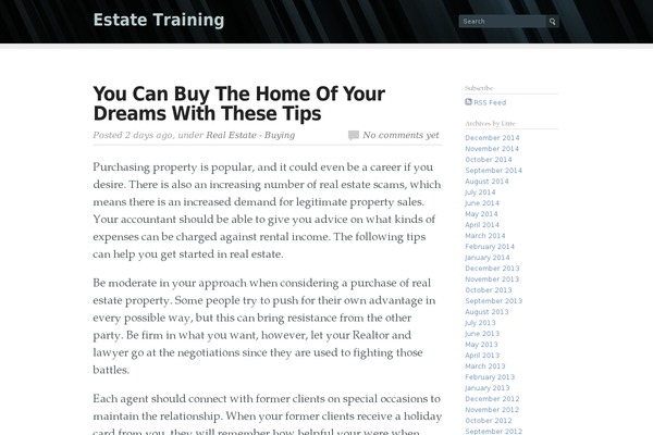 estate-training.com site used Flow