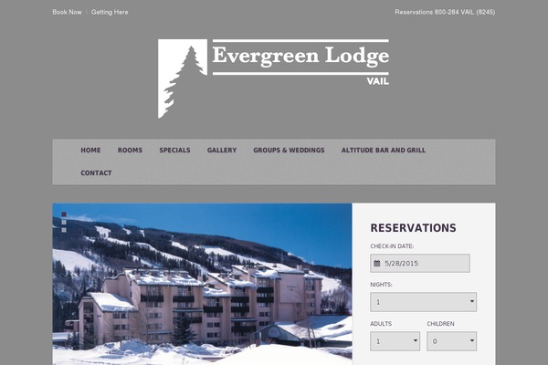 evergreenvail.com site used Everest