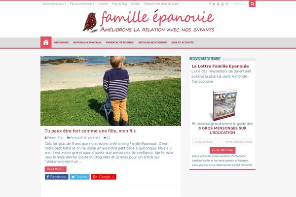 Sahifa Child website example screenshot
