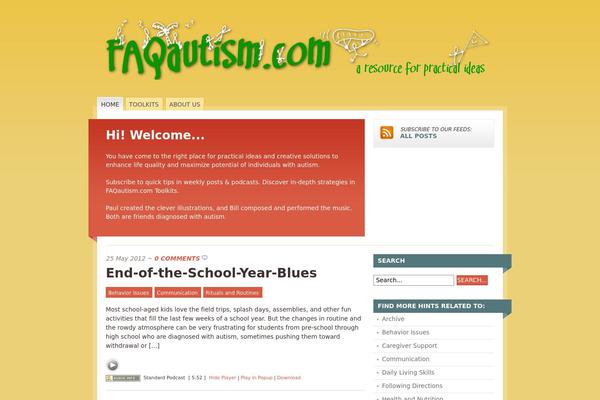 faqautism.com site used Mainstream