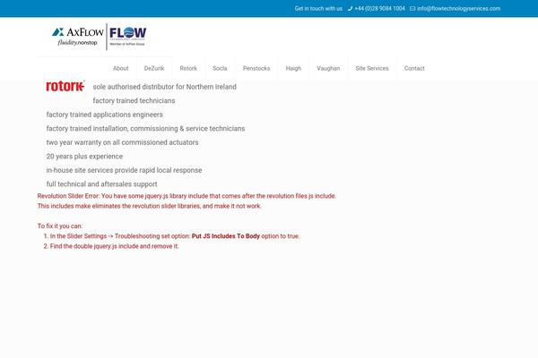 Flow theme site design template sample
