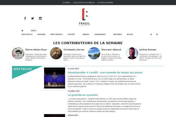 fragil.org site used Courage