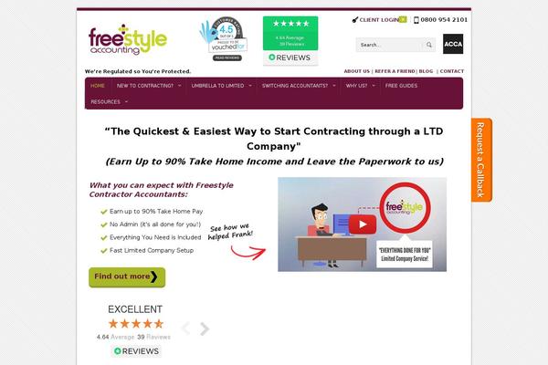 Freestyle theme site design template sample