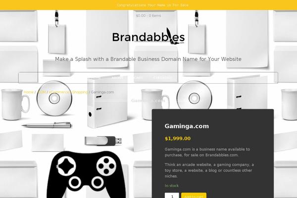 gaminga.com site used Simple Shop