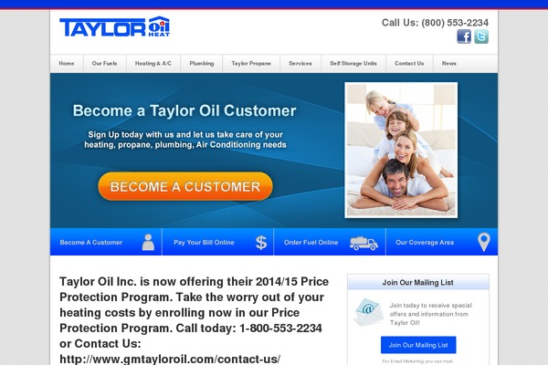 Taylor theme site design template sample